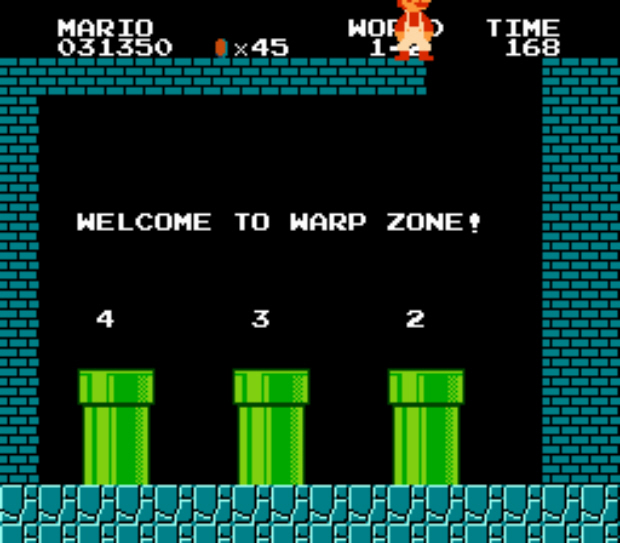 mario warp zone